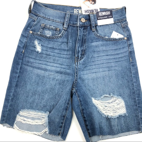 REWASH Vintage Reunion Super High Rise Jean Shorts. Size 3 / 26 New - Picture 3 of 10